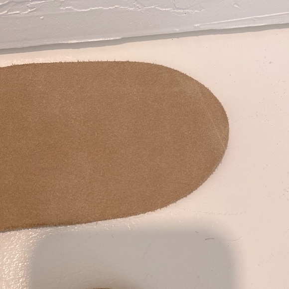 Garugliers 3” Tan Weathered Leather Belt Italy Medium - Picture 10 of 11